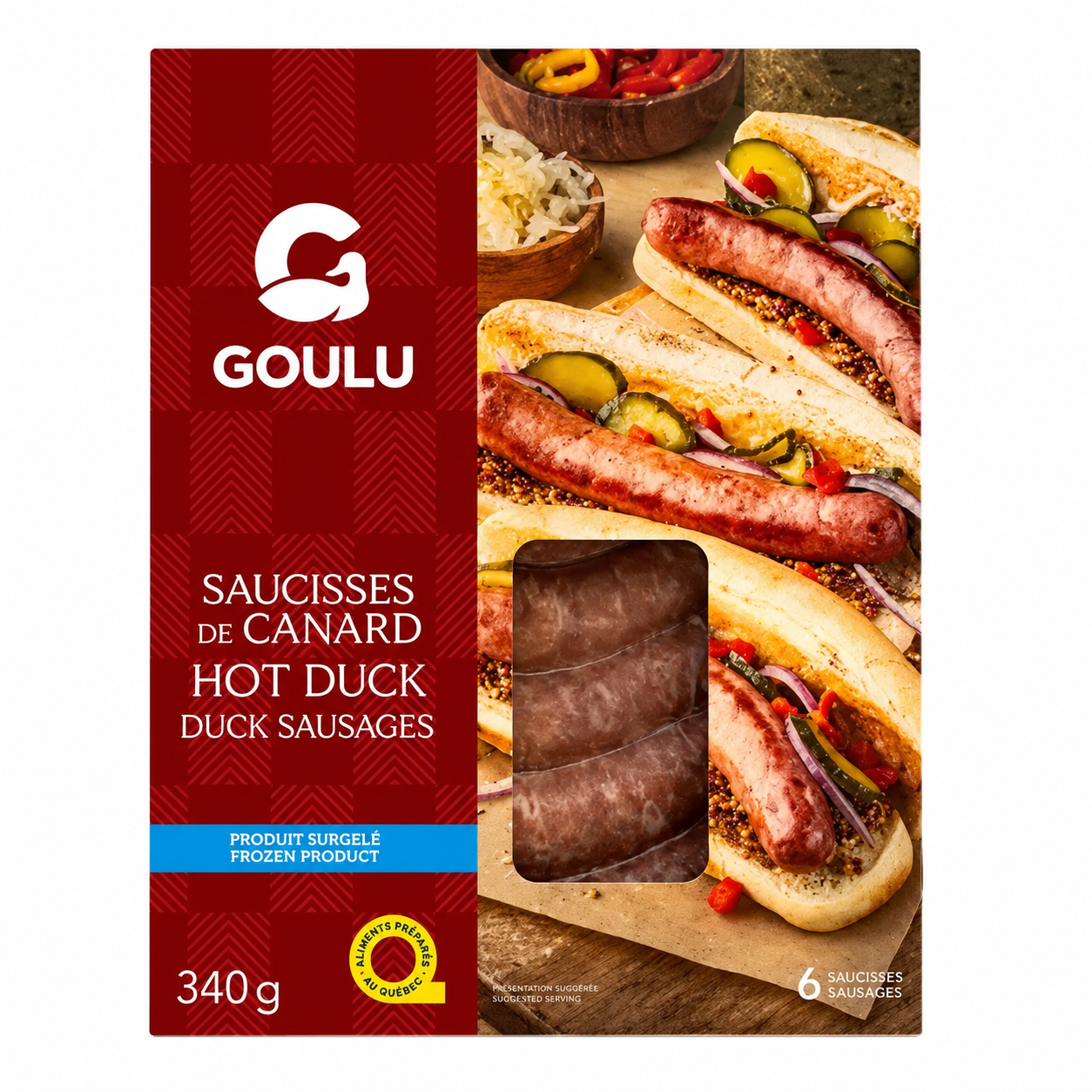Saucisses hot-duck