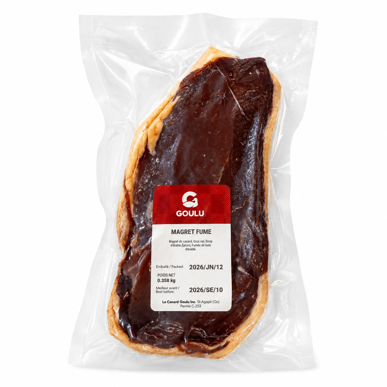 Magret de canard fumé entier